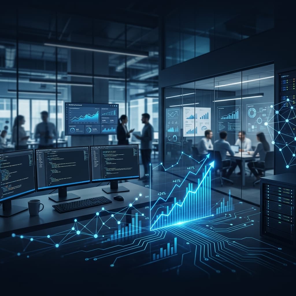 Fondo de desarrollo web corporativo